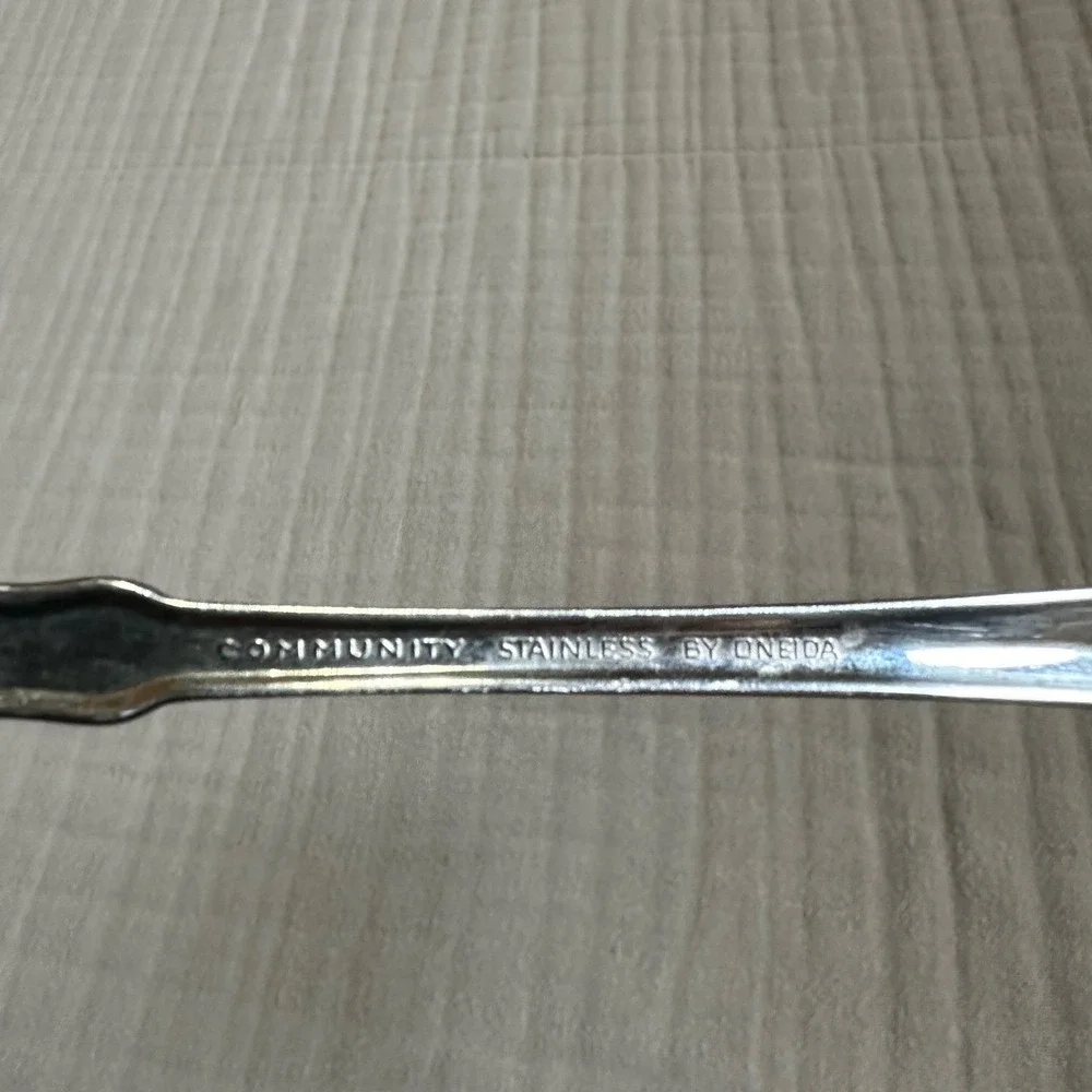 Lady Hamilton stainless by ONEIDA solid smooth casserole spoon 9